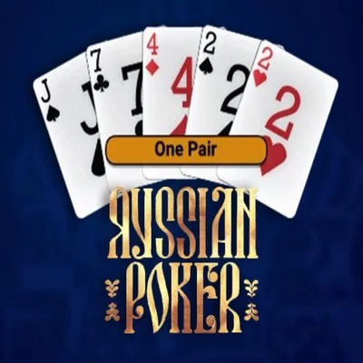 Russian Poker online game logo by OneTouch Games on 7seascasino.ca