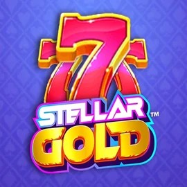 Stellar Gold slot logo by Snowborn Games at 7 Seas Casino